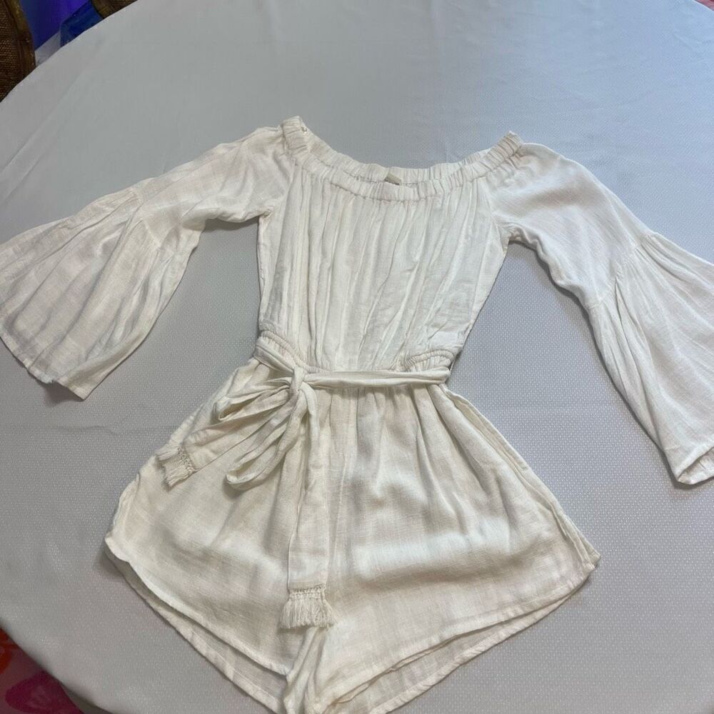 L Space White Jumpsuit Romper Size Small
